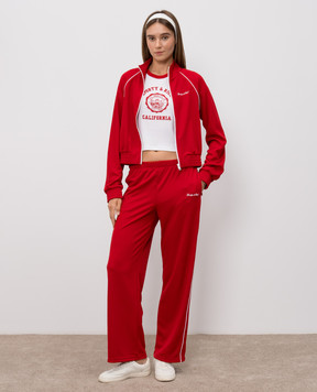Sporty & Rich Red sports jacket with logo embroidery JA066710326RE33