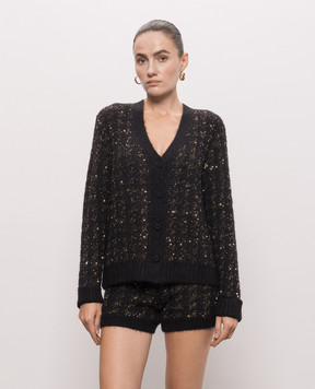 Twinset Black patterned cardigan 262TP3360
