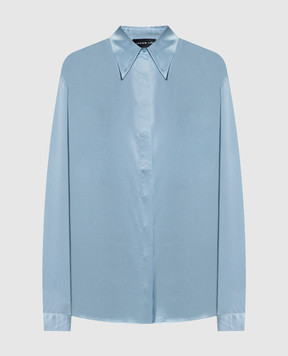 Jacob Lee Blue silk blouse WSS0085SS26AB