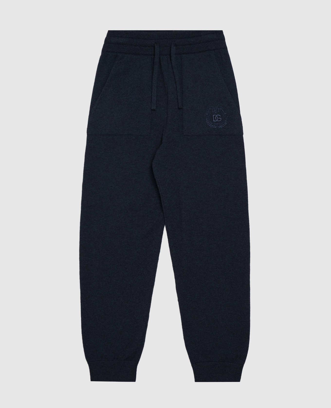 Children's blue wool and cashmere joggers Dolce&Gabbana