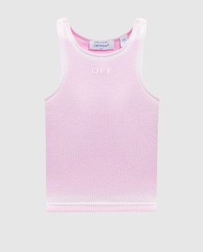 Off-White Pink Spray top with logo print 2AD086S26JER001