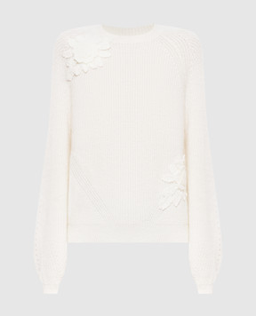 Twinset Ivory alpaca wool sweater 262TT3190