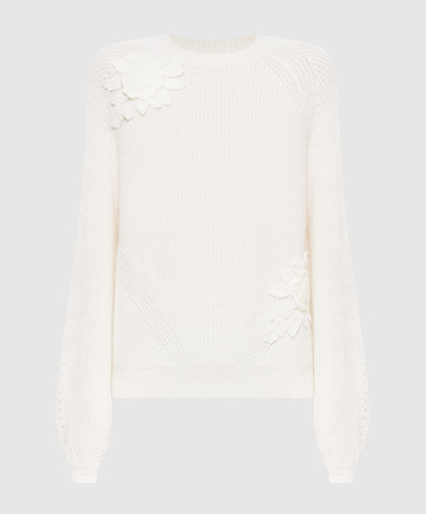 Ivory alpaca wool sweater