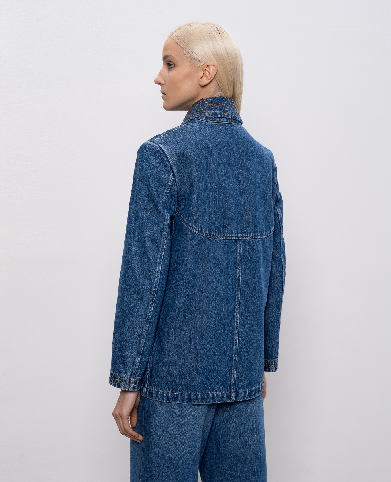 Blue denim jacket Valentino 4