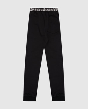 Versace Kids' black joggers with logo 10182901A11652