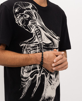 Alexander McQueen Black elastic Skull bracelet 858374J68AA