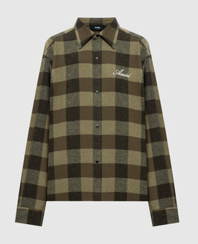 AMIRI Green checkered shirt AM426SH063
