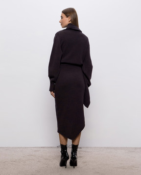 The Attico Wool and cashmere midi dress 261WCW00324KWS012AA
