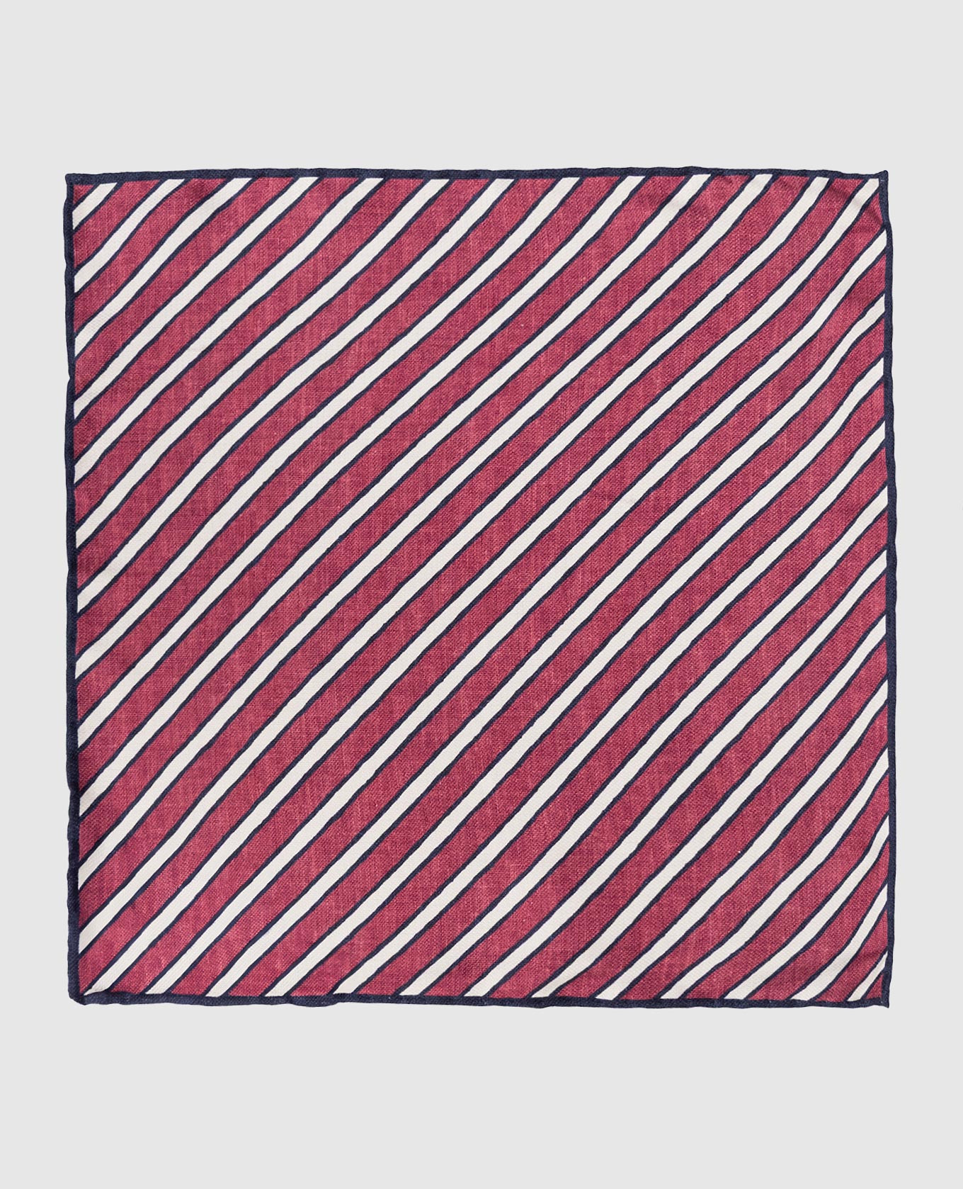 

Burgundy striped silk pachet scarf Brunello Cucinelli