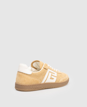 Balmain Beige suede Swan sneakers GN1VI735LACS
