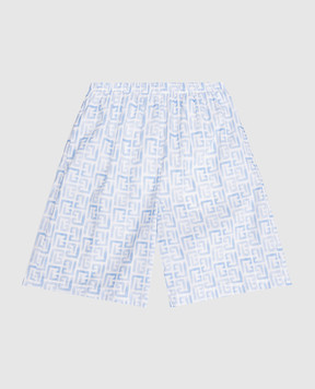 Balmain Children's swim shorts with branded print BYCP29Z3783410