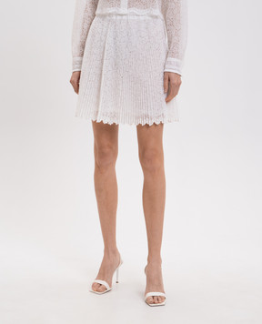 Ermanno Scervino White lace skirt D482O378EWF