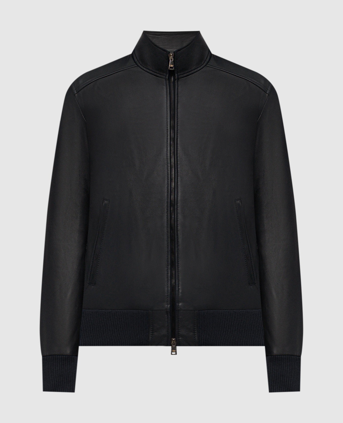 Black leather jacket