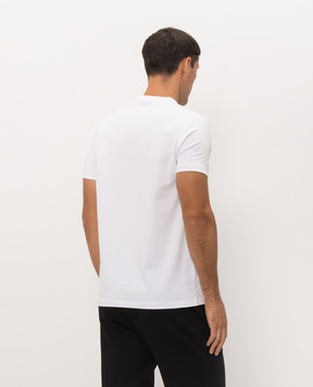 Trussardi White T-shirt with embroidered emblem G0228000123NMTS01J01