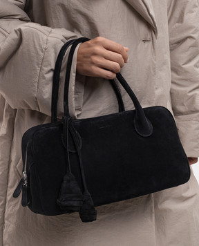 Magda Butrym Brigitte black suede tote bag BRIGITTEBAGREGUL904726