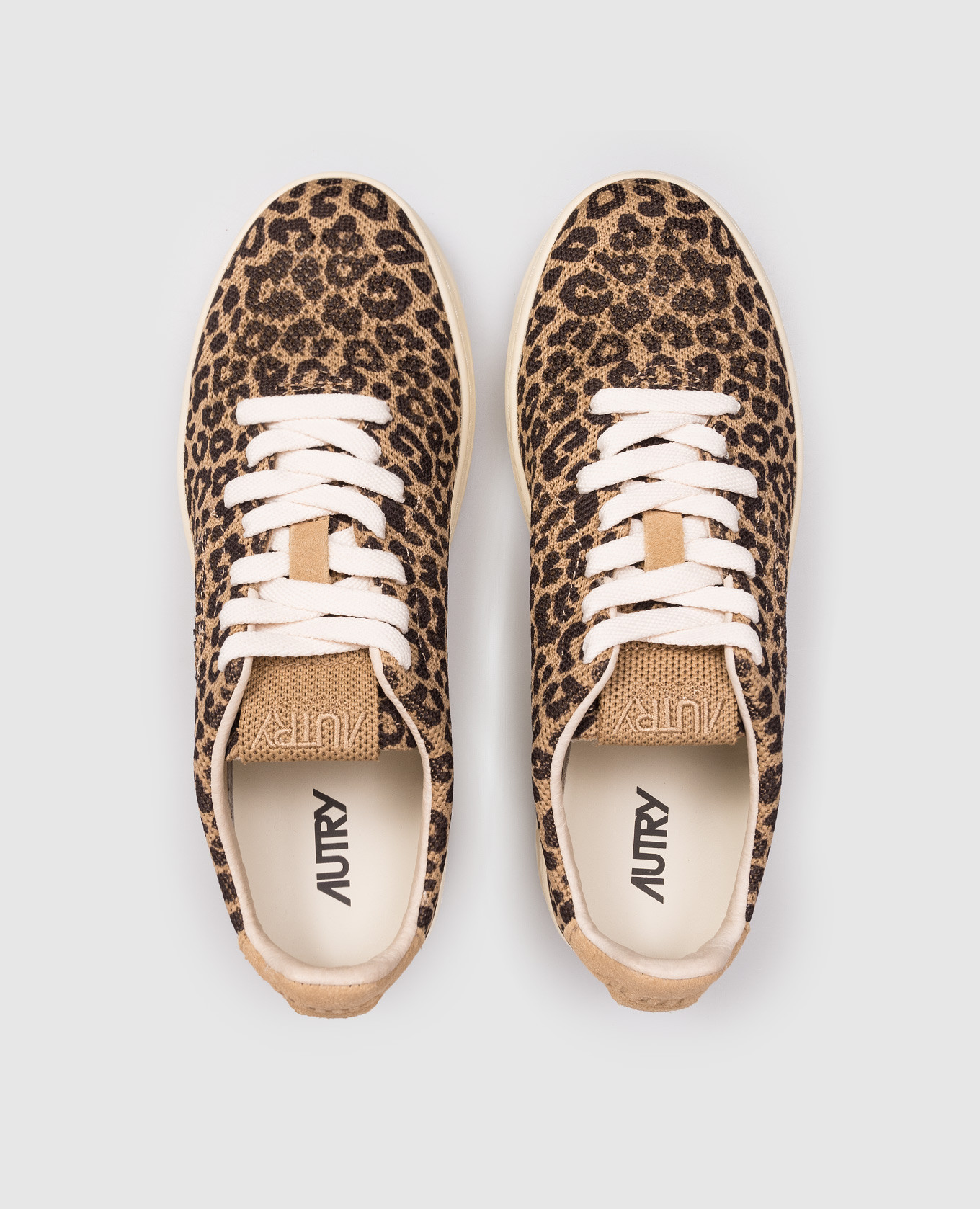 

Brown leopard print sneakers AUTRY