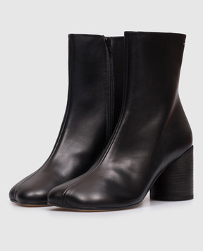 Maison Margiela MM6 Black leather ankle boots S59WU0235P3628