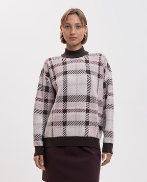 Twinset Pink checked sweater 262LI3UAA
