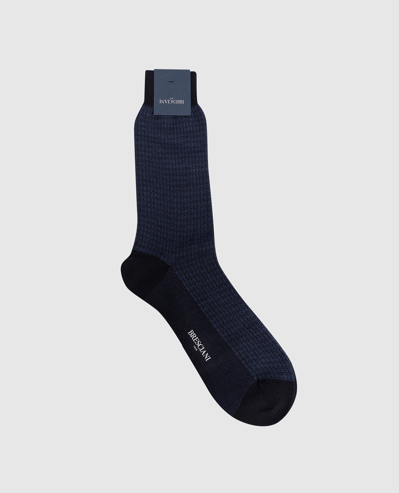 Blue patterned socks
