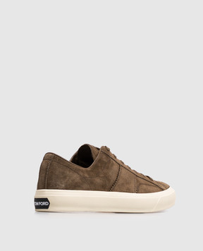 Tom Ford Brown suede Cambridge sneakers J0974LCL123N