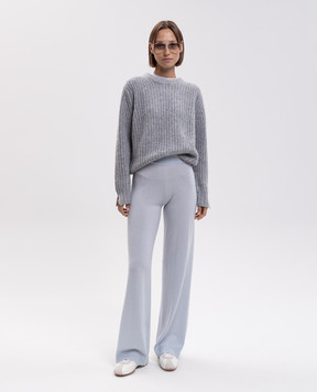 Allude Gray cashmere and silk sweater 26577091