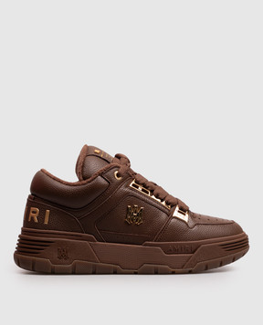 AMIRI Brown leather MA-1 sneakers AMSNSN1087