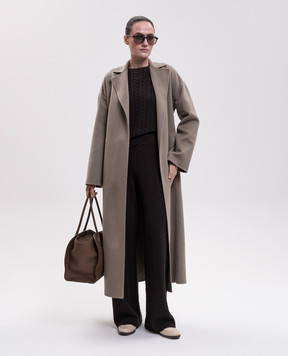 Agnona Brown cashmere sweater K1101286K080Q