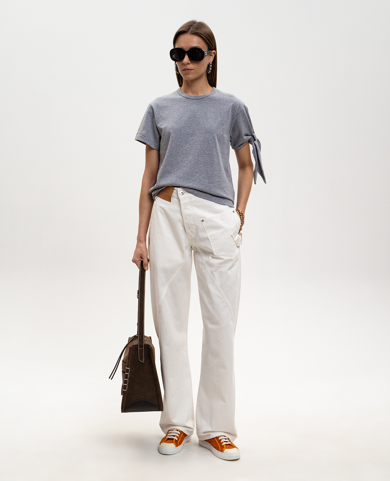 

Grey melange T-shirt JW Anderson