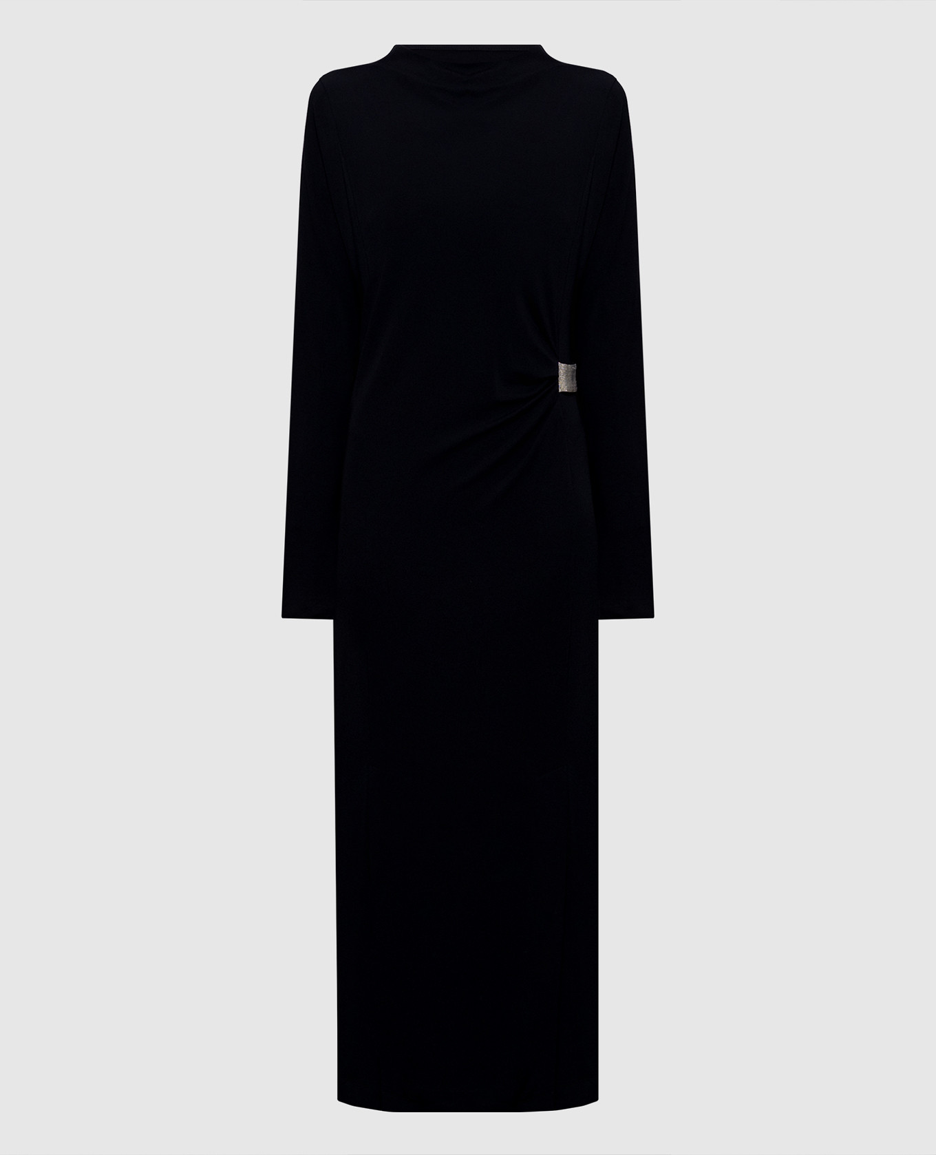 Navy blue midi dress with monil chain Peserico