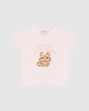 Dolce&Gabbana Children's pink printed t-shirt L2JTJTG7PNN