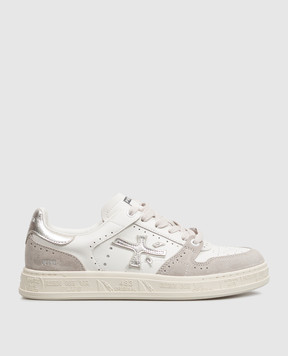 Premiata Quinn white leather sneakers QUINND8642