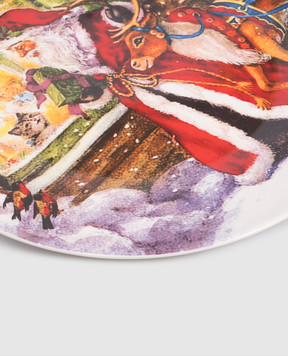 Palais Royal Porcelain dish in a Christmas print 22375
