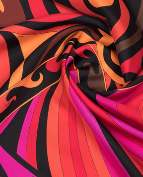 PUCCI Silk scarf in Iride and Marmo print 6HGB446HC28