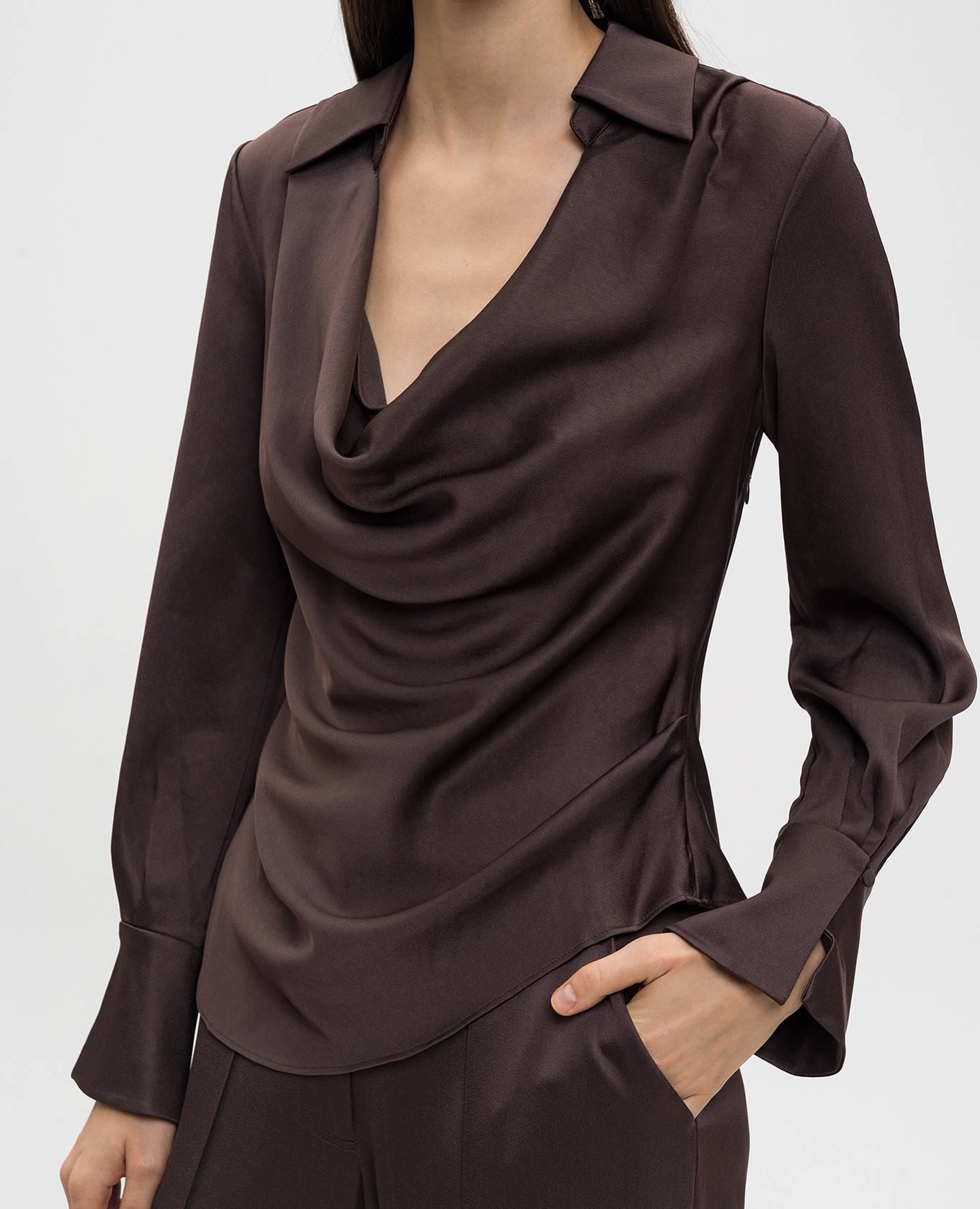 Brown blouse Symone Simkhai 5