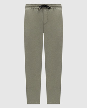 Sease Khaki linen pants PT036TN514