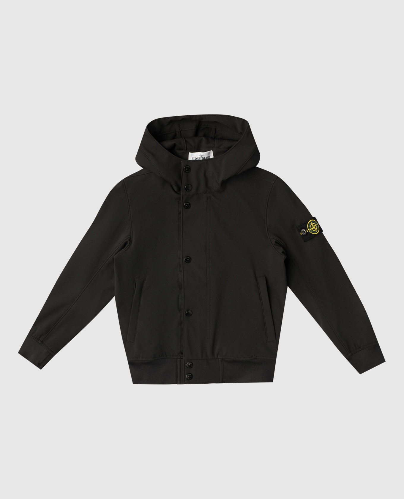 

Children's black jacket with logo Stone Island