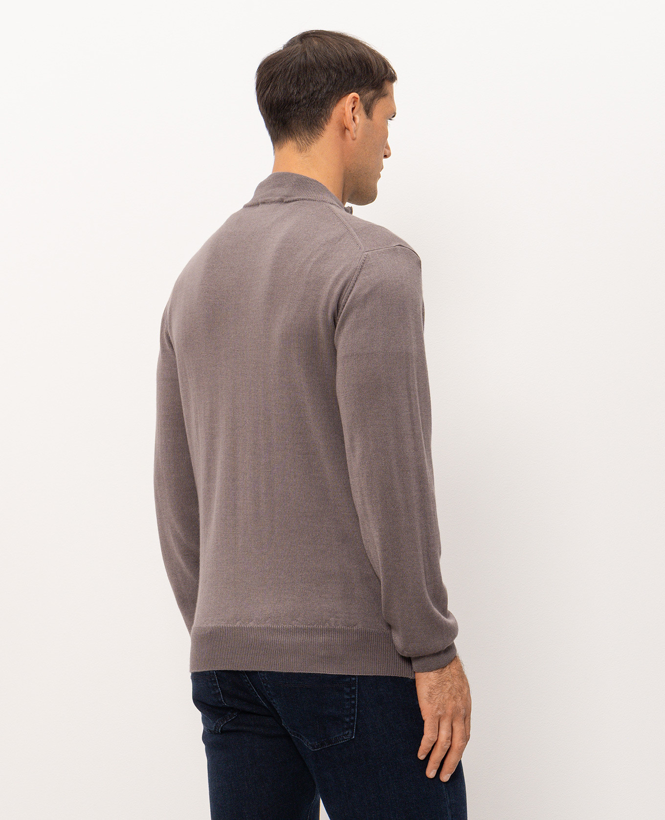 Brown wool, silk and cashmere jumper Cashmere&Whiskey 4