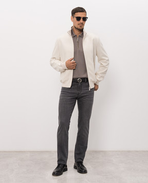 Stefano Ricci Ivory cashmere jacket MDJ63003105428