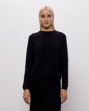 Herno Black sweater with wool MG000254D70360