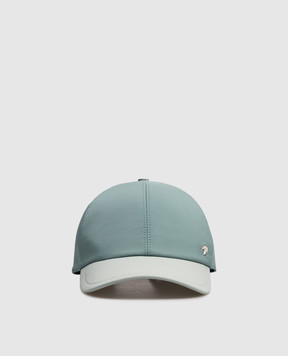Stefano Ricci Green combination cap with emblem MCV61NV15EPL001H