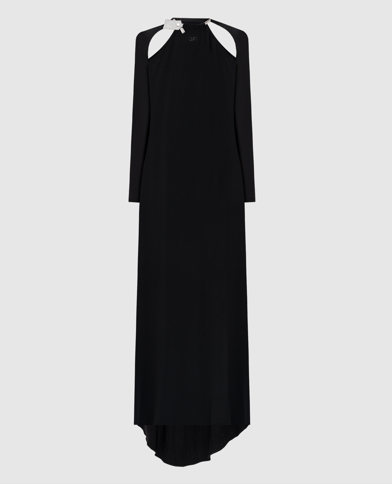 

Black maxi dress with logo Off-White
