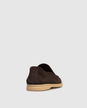 Lanciotti De Verzi Brown suede loafers FELIXLIGHTCACHEMIRE