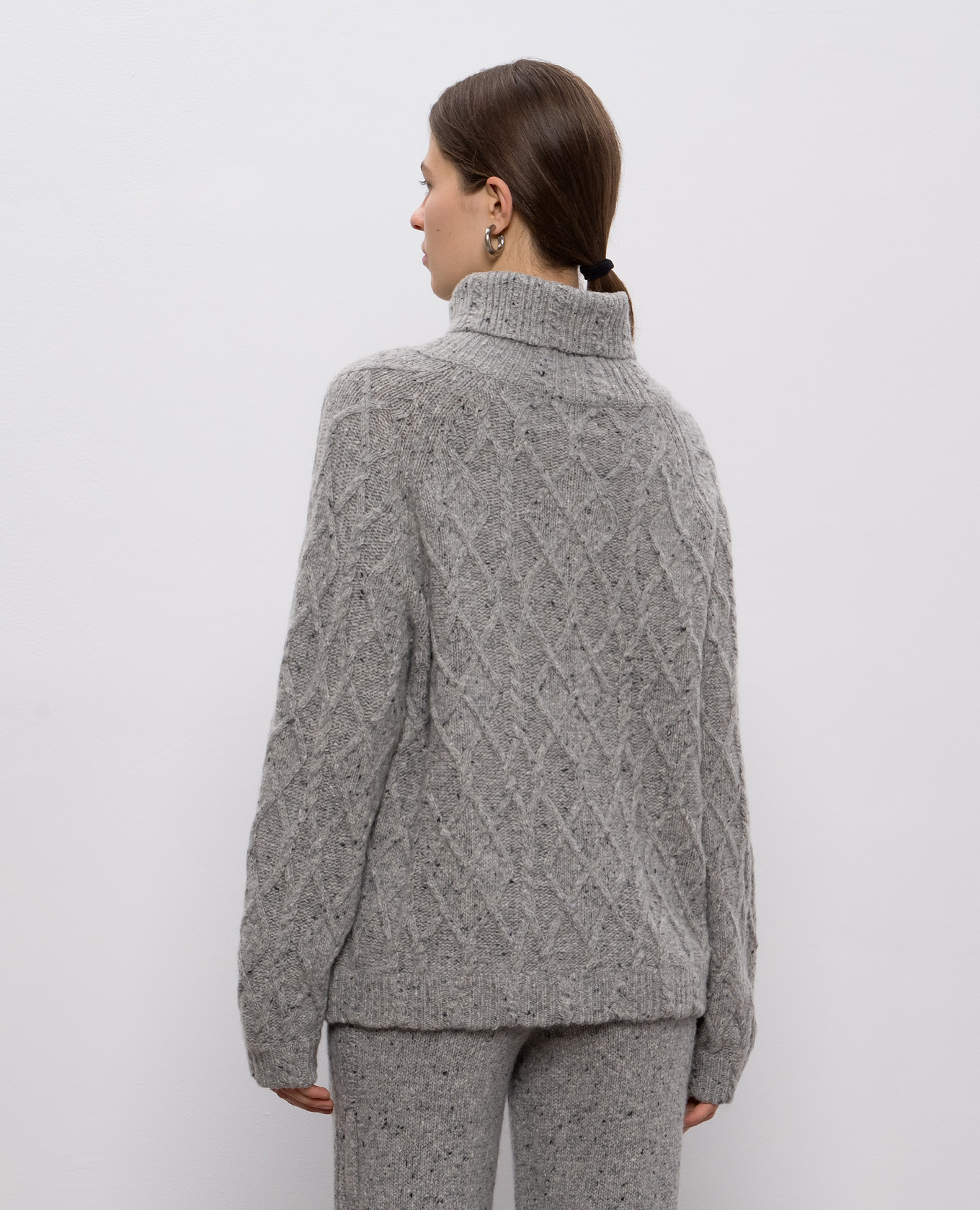 

Gray sweater with patterned wool Ballantyne, Grey