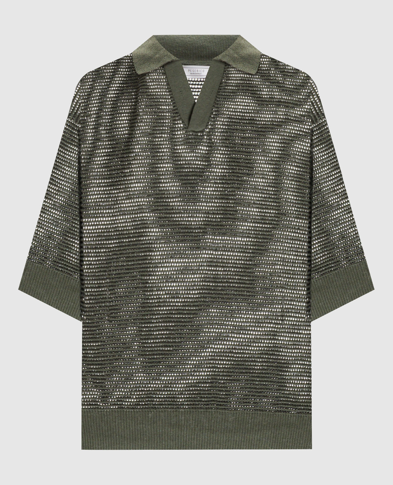 

Green top with polo collar Peserico