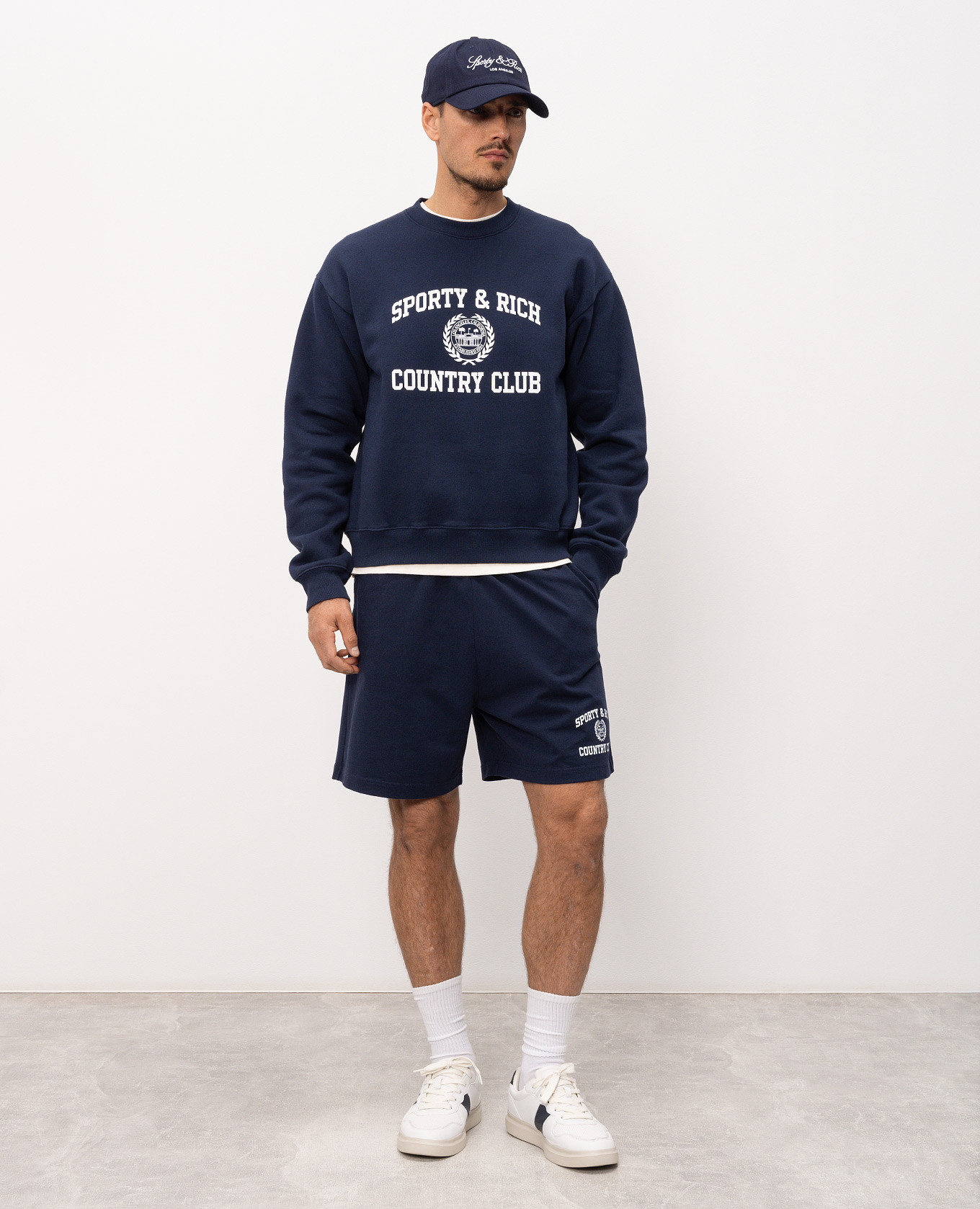 

Ivory T-shirt with logo print Sporty & Rich, Beige