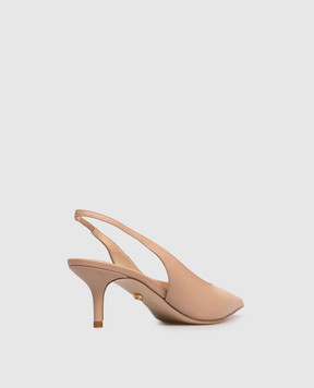 Babe Pay Pls Beige leather slingbacks 215604KO
