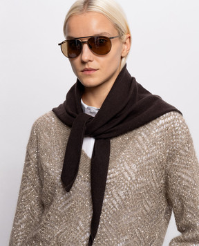 Brunello Cucinelli Brown cashmere bactus M12201889