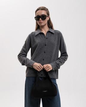 Gianni Chiarini Dua black suede tote bag BS9799CMPL