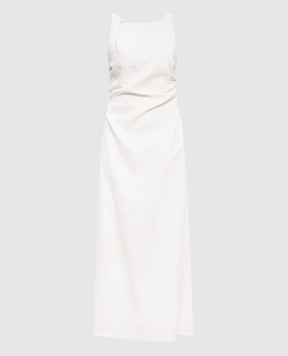 Faithfull Cera white linen dress FF4454WHT