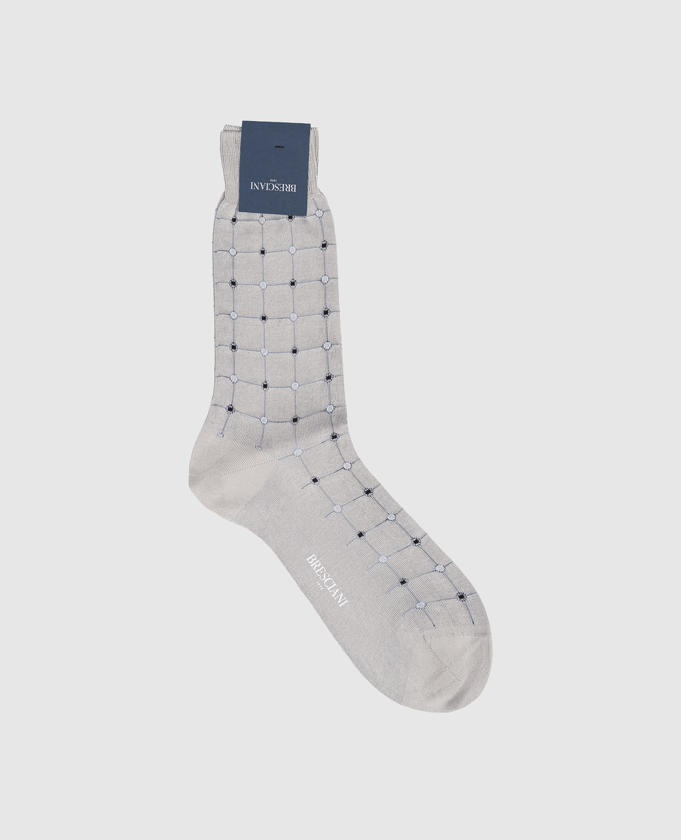 

Gray checkered socks Bresciani, Grey